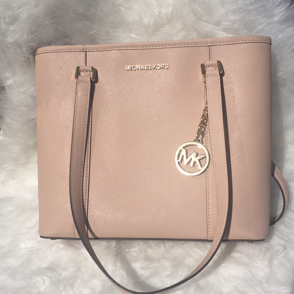 MICHEAL KORS beige shoulder bag
